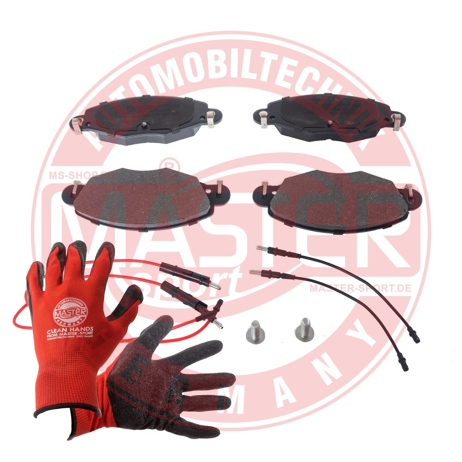 Zestaw klocków hamulcowych, hamulce tarczowe MASTER-SPORT GERMANY 13046039982N-SET-MSP