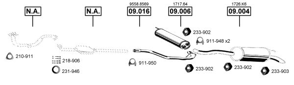 Układ wydechowy ASMET CI090385