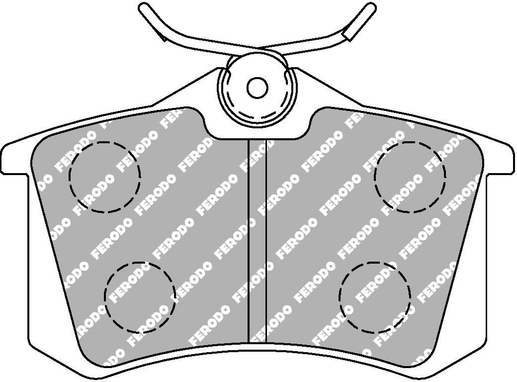 set placute frana,frana disc FERODO FCP541H