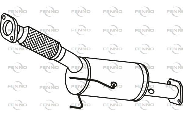 Filtr sadzy / filtr cząstek stałych, układ wydechowy FENNO 20010BB30A