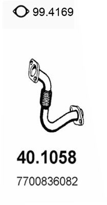 Rura wydechowa ASSO 40.1058