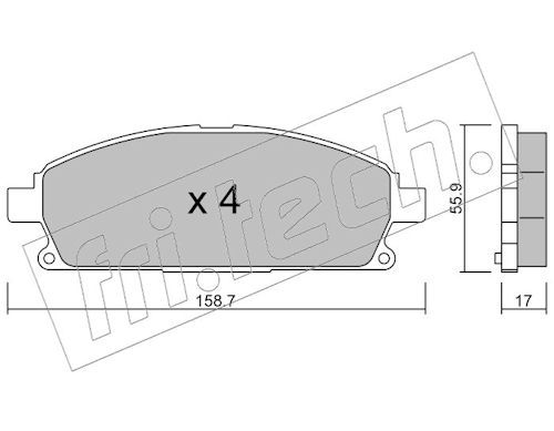 Piduriklotsi komplekt,ketaspidur