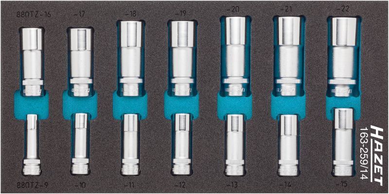 Set chei tubulare HAZET 163-259/14