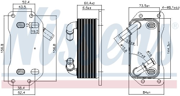 Radiator ulei, ulei motor NISSENS 91254