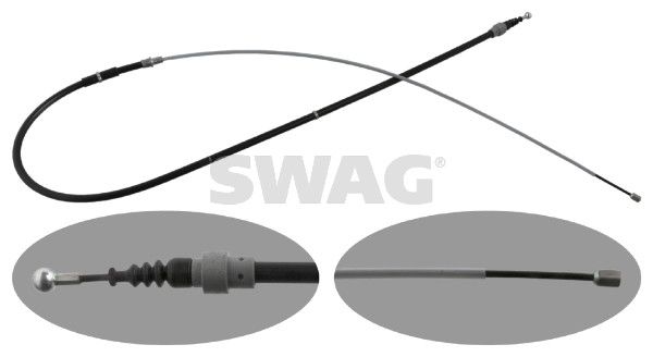 Levně Tažné lanko, parkovací brzda SWAG 30 94 8308
