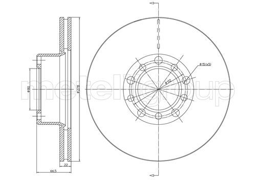Tarcza hamulcowa CIFAM 800-047