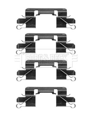 Zestaw akcesoriów, klocki hamulcowe BORG & BECK BBK1397