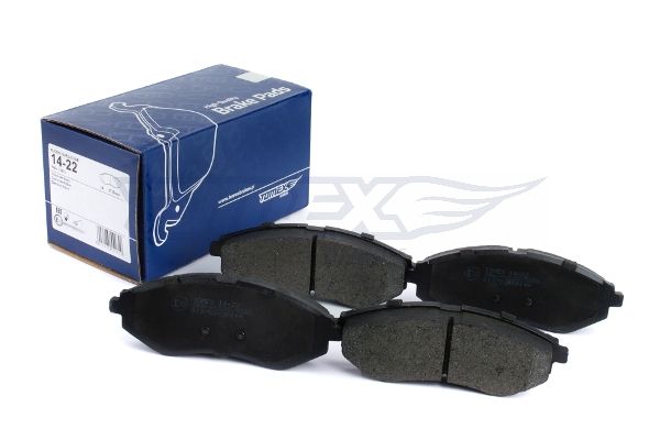 Levně Sada brzdových destiček, kotoučová brzda TOMEX Brakes 14-22