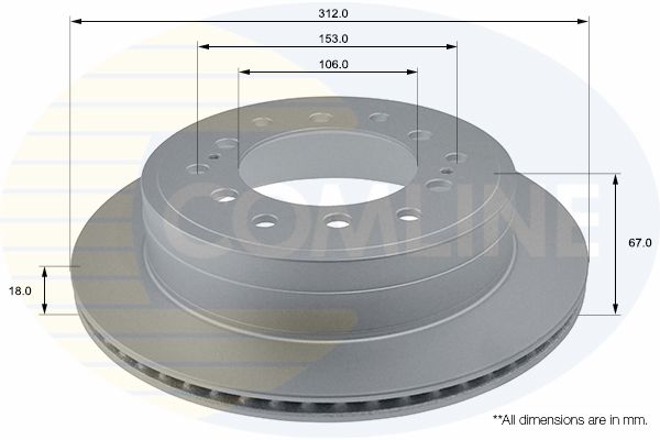 Tarcza hamulcowa COMLINE ADC0185V