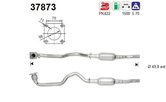 Katalizator AS 1J0253023X