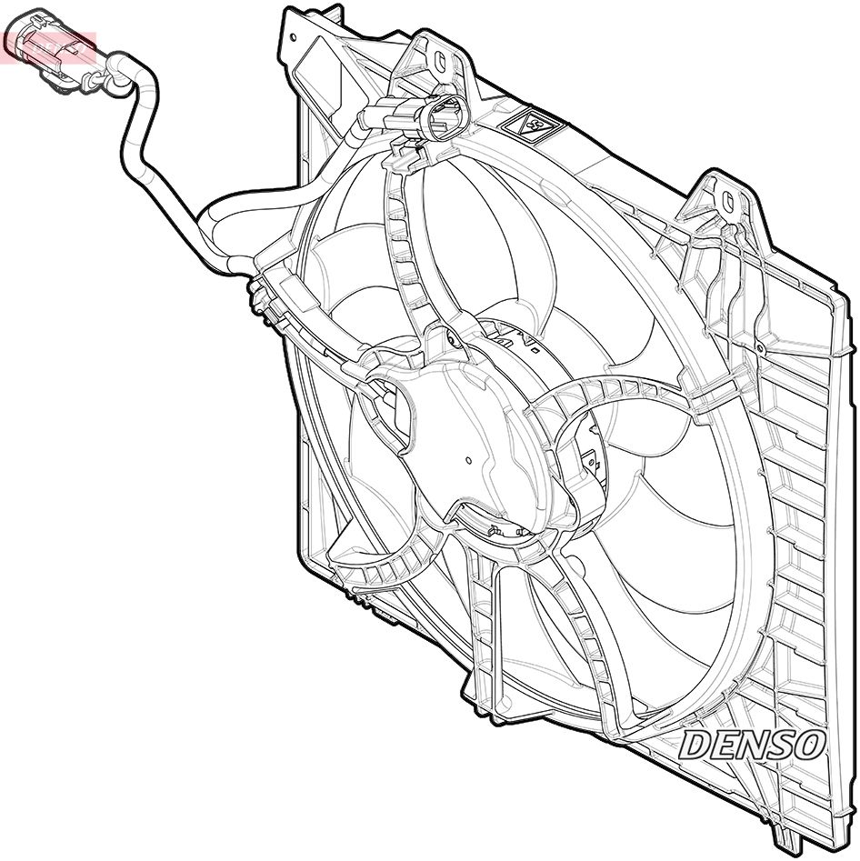 Ventilator, radiator DENSO DER21026
