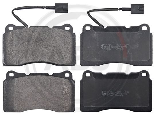 Zestaw klocków hamulcowych, hamulce tarczowe A.B.S. 37486