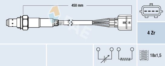 Sonda lambda FAE 77469