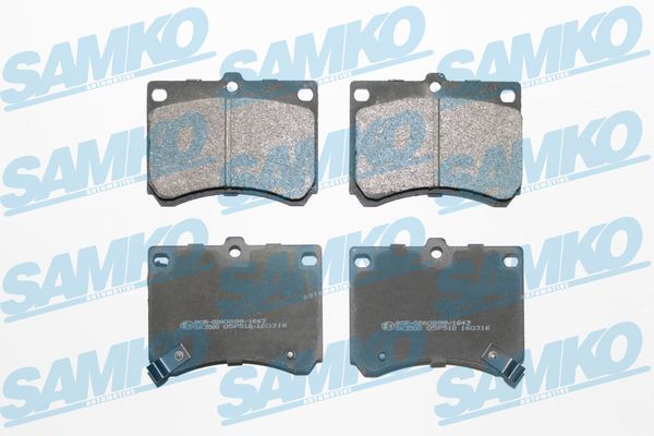 Sada brzdových destiček, kotoučová brzda SAMKO 5SP510