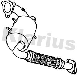 Filtr sadzy / filtr cząstek stałych, układ wydechowy KLARIUS 1584A672