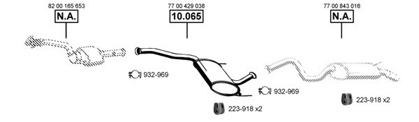 Układ wydechowy ASMET RE101850