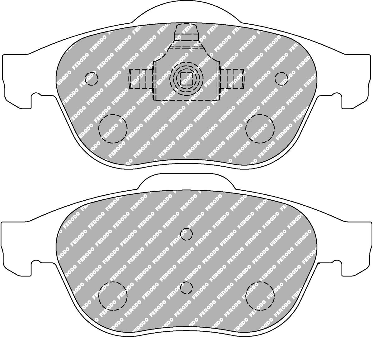 set placute frana,frana disc FERODO FCP1441H