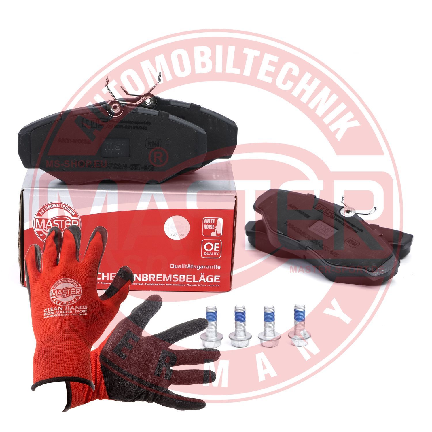 Zestaw klocków hamulcowych, hamulce tarczowe MASTER-SPORT GERMANY 13046028702N-SET-MSP