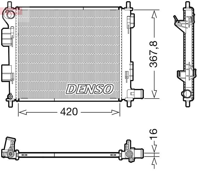 Radiator, racire motor DENSO DRM41022