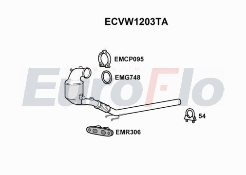 Katalizator EUROFLO 5Q0254503DX