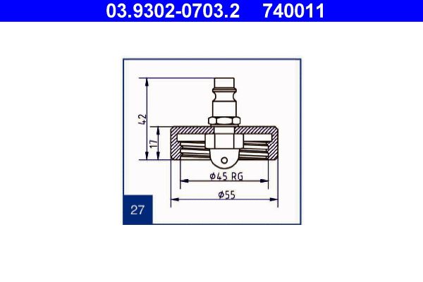 Stut aerisire ATE 03.9302-0703.2