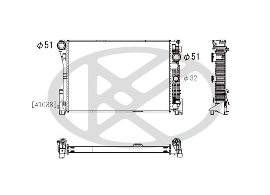 Radiator, racire motor KOYORAD PL412484