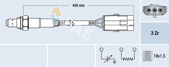 Sonda lambda FAE 77114