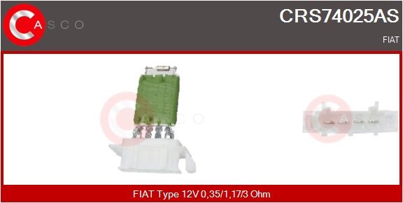 Odpor, vnitřní tlakový ventilátor CASCO CRS74025AS