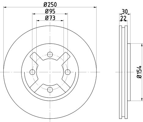 Tarcza hamulcowa MINTEX MDC690