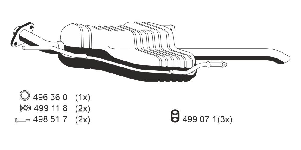 Toba esapament finala ERNST 054096