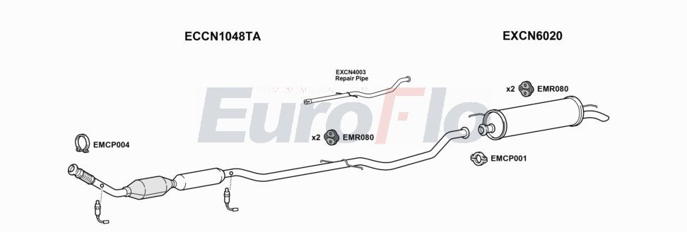 Układ wydechowy EUROFLO CNC5203001A00