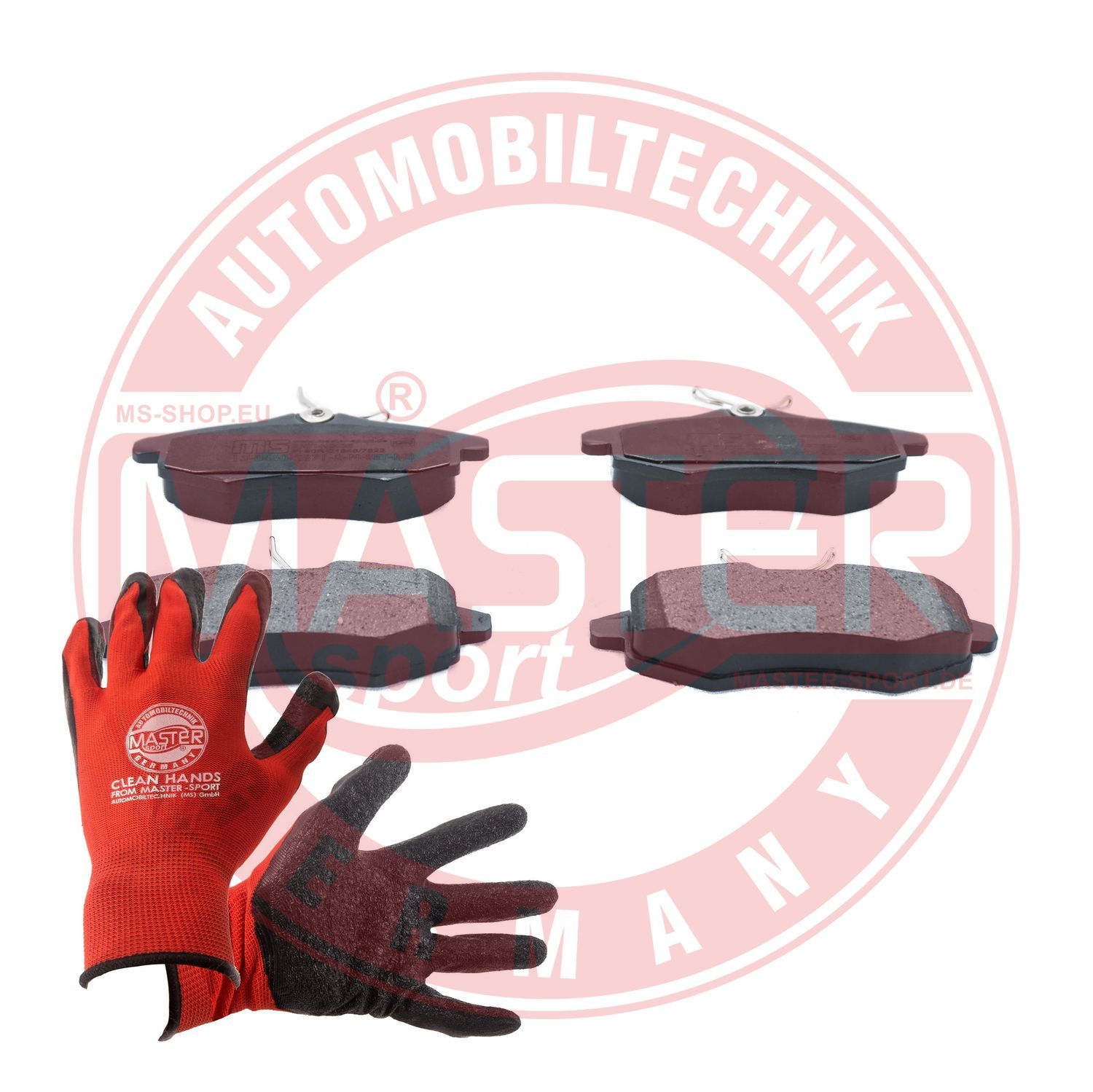 Zestaw klocków hamulcowych, hamulce tarczowe MASTER-SPORT GERMANY 13046028712N-SET-MSP