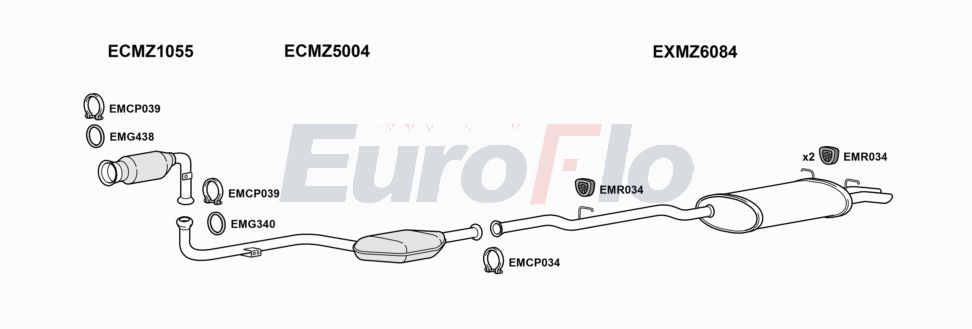 Układ wydechowy EUROFLO MZC2221D2001A00