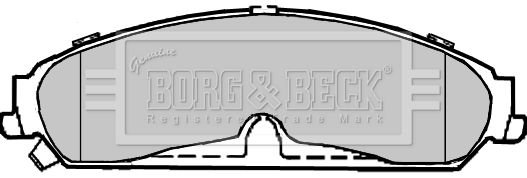Zestaw klocków hamulcowych, hamulce tarczowe BORG & BECK BBP2369
