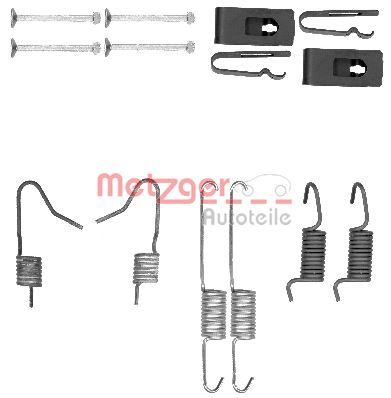 set accesorii, saboti frana parcare METZGER 105-0898