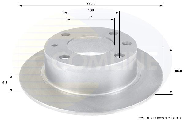 Tarcza hamulcowa COMLINE ADC1529
