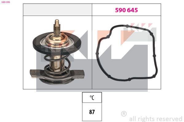 Termostat, środek chłodzący KW 580 595