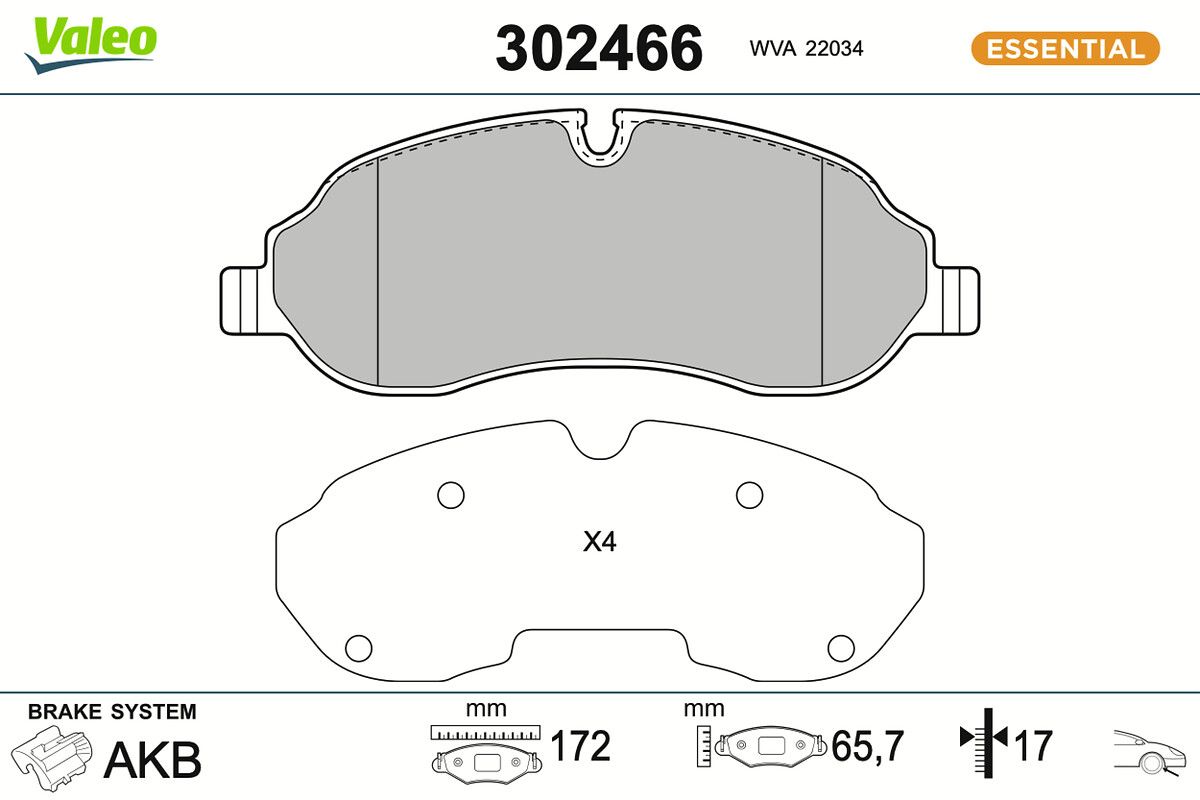 Комплект тормозных колодок, дисковый тормоз