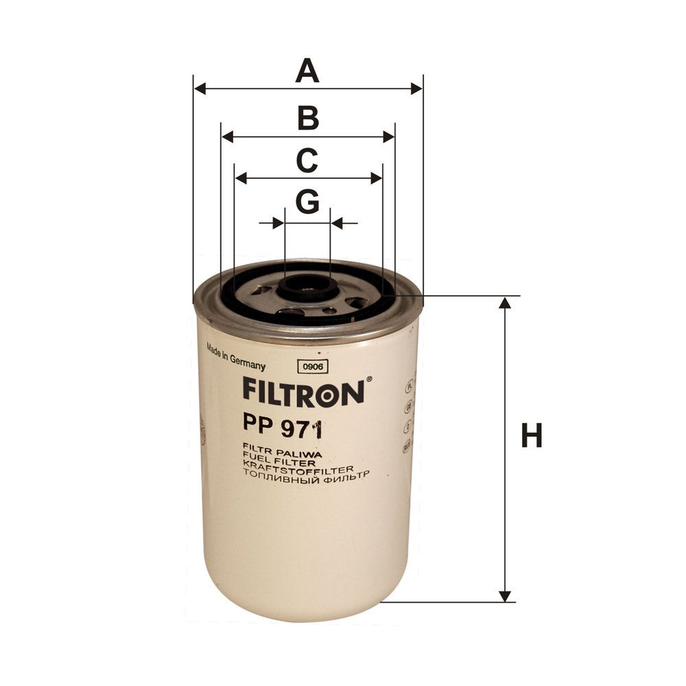 Levně Palivový filtr FILTRON PP 971
