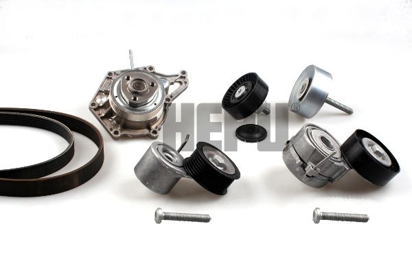 Pompa wodna + zestaw paska klinowego wielorowkowego HEPU PK06630