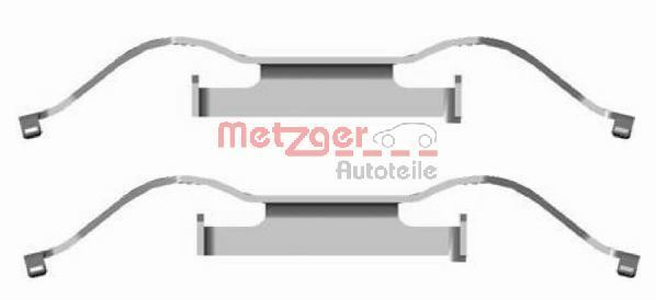 Set accesorii, placute frana METZGER 109-1681