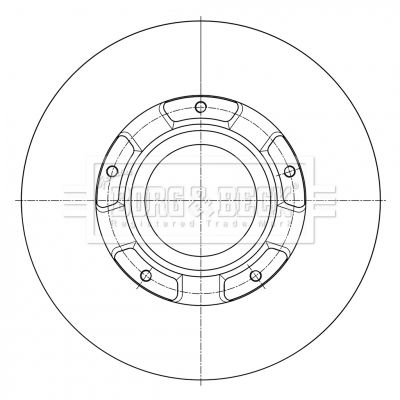 Tarcza hamulcowa BORG & BECK BBD6073S