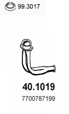 Rura wydechowa ASSO 40.1019