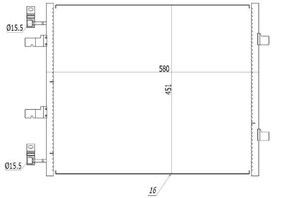 Condensator, climatizare MTR 13054469