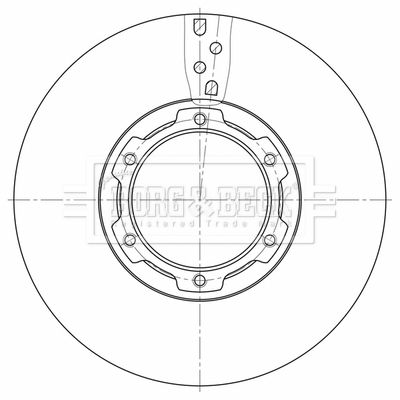 Tarcza hamulcowa BORG & BECK BBD32644