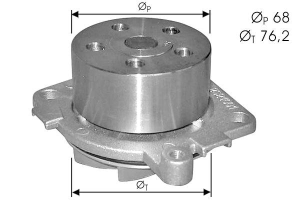 Pompe à eau, refroidissement du moteur