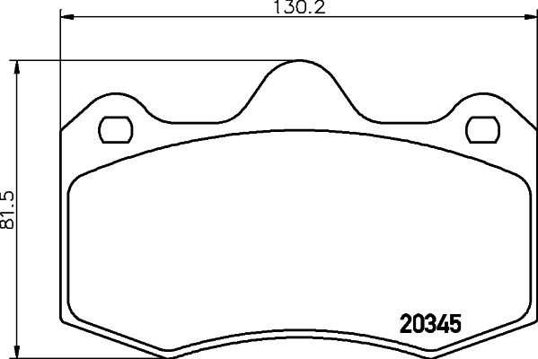 Zestaw klocków hamulcowych, hamulce tarczowe MINTEX MDB2207