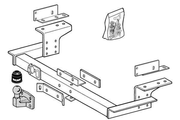 Zestaw zaczepu przyczepy BRINK 303600