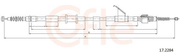 Тросик, cтояночный тормоз