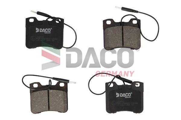 Zestaw klocków hamulcowych, hamulce tarczowe DACO GERMANY 320610